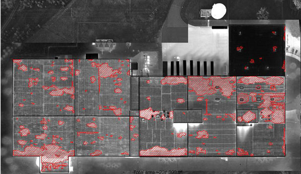 Aerial roof scan assessment